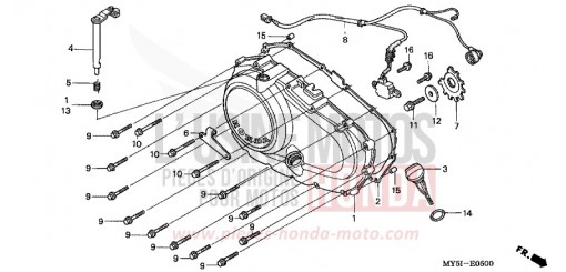 PANNEAU CARTER-MOTEUR D. CB500S2 de 2002